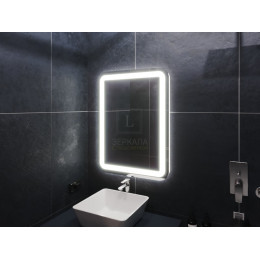 Зеркало с подсветкой для ванной комнаты Вияна 85х110 см